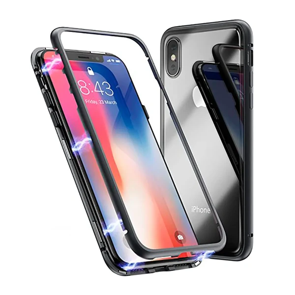 Магнітний чохол iLoungeMax Glass Magnetic Case для iPhone XS Max у Дніпрі