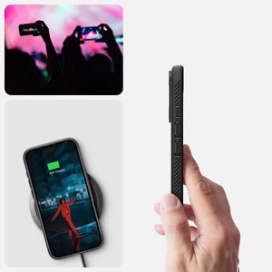 Чорний чохол MagSafe Spigen Rugged Armor для iPhone 16 Plus - Фото 14