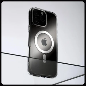 Прозрачный белый чехол Spigen Crystal Hybrid Mag для iPhone 16 Pro Max - Фото 8