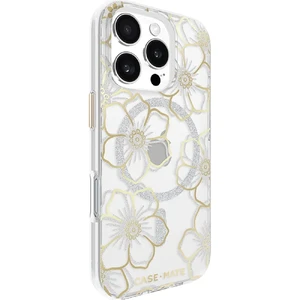 Прозорий чохол зі срібно-золотими елементами Case-Mate Floral Gems Mag для iPhone 16 Pro - Фото 2