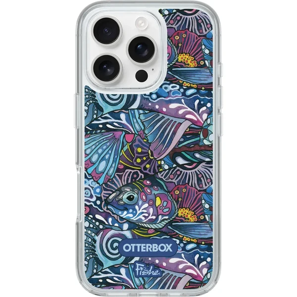 Чехол Otterbox Symmetry Series Clear x Fishe MagSafe Enchanted Grayling (Clear) для iPhone 16 Pro в Луцке