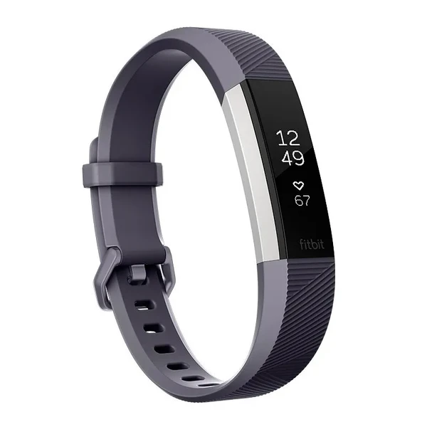 Фітнес-браслет Fitbit Alta HR Large Blue Gray | Stainless Steel