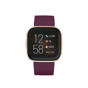 Умные часы Fitbit Versa 2 Bordeaux |  Copper Rose - Фото 2
