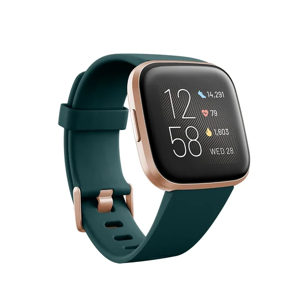 Розумні годинник Fitbit Versa 2 Emerald | Copper Rose