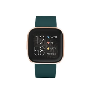Умные часы Fitbit Versa 2 Emerald |  Copper Rose - Фото 2