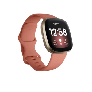 Умные смарт-часы Fitbit Versa 3 Pink Clay | Soft Gold Aluminum - Фото 2