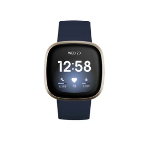 Розумний годинник Fitbit Versa 3 Midnight | Soft Gold Aluminum  - Фото 1