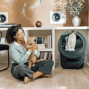 Самоочищающийся лоток для кошек Whisker Litter-Robot EVO Black с Wi-Fi и контролем запаха - Фото 2