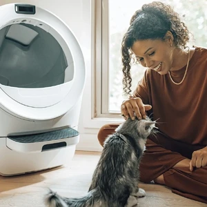 Самоочищувальний лоток для котів Whisker Litter-Robot 5 White з Wi-Fi та контролем запаху - Фото 4