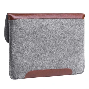 Чохол-конверт з повсті Gmakin Case Pocket Brown для MacBook Air 13" (2018-2024) | Pro 13" (2016-2022) - Фото 2
