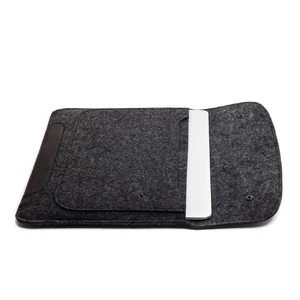 Чохол-конверт з повсті Gmakin Case Pocket Black для MacBook Air 13" (2018-2024) | Pro 13" (2016-2022) - Фото 3