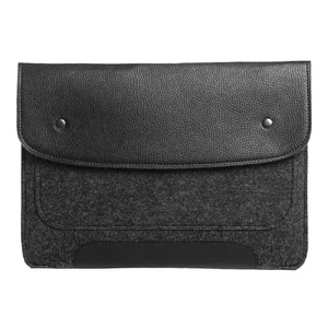 Чохол-конверт з повсті Gmakin Case Pocket Black для MacBook Air 13" (2018-2024) | Pro 13" (2016-2022) - Фото 2
