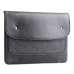 Чохол-конверт з повсті Gmakin Case Pocket Black для MacBook Air 13" (2018-2024) | Pro 13" (2016-2022) GM01-13New - Фото 1