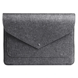 Чохол-конверт з повсті Gmakin Dark Grey для MacBook Air 13" (2018-2024) | Pro 13" (2016-2022) - Фото 2