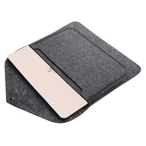 Чохол-конверт з повсті Gmakin Dark Grey для MacBook Air 13" (2018-2024) | Pro 13" (2016-2022) - Фото 4