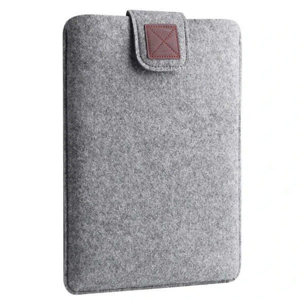 Чехол-карман на липучке из войлока Gmakin Gray для MacBook Air 13" (2018-2024) | Pro 13" (2016-2022)