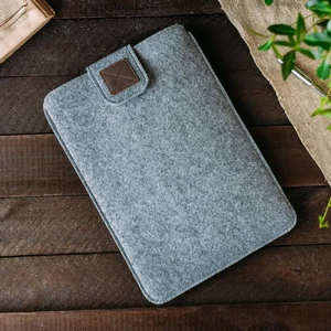 Чохол-кишеня на липучці з повсті Gmakin Gray для MacBook Air 13" (2018-2024) | Pro 13" (2016-2022) - Фото 4
