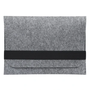 Чохол-конверт із повсті з гумкою Gmakin Light Gray для MacBook Air 13" (2018-2024) | Pro 13" (2016-2022)