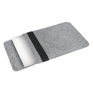 Чехол-карман из войлока с резинкой Gmakin Grey для MacBook Pro 15" (2016-2018) | Air 15" M2 (2023) - Фото 3