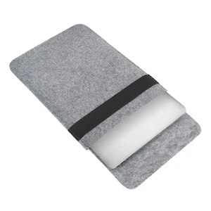 Чехол-карман из войлока с резинкой Gmakin Grey для MacBook Pro 15" (2016-2018) | Air 15" M2 (2023) - Фото 4