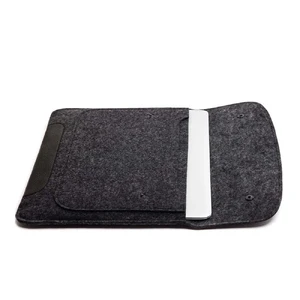 Чехол-конверт из войлока Gmakin Black для MacBook Pro 15" (2016-2018) | Pro 16" (2019) | Air 15" M2 (2023) - Фото 3
