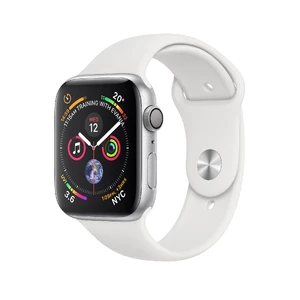 б/в Apple Watch Series 4 40mm GPS Silver Aluminum Case with White Sport Band (MU642) MU642 - Фото 1