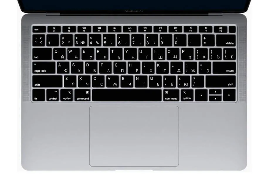 Гравировка клавиатуры MacBook Air 13" (2020) A2179