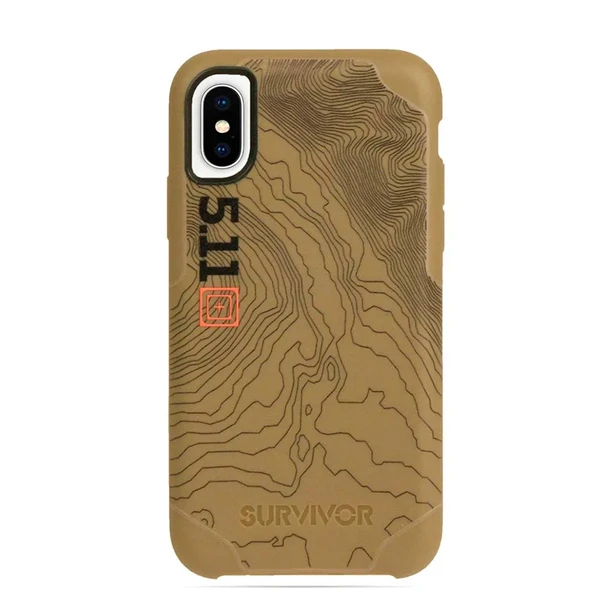Протиударний чохол Griffin Survivor Stong: 5.11 Tactical Edition Coyote | Black для iPhone X | XS