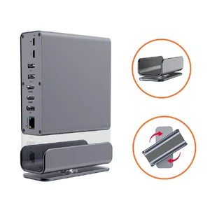 Хаб док-станція iLoungeMax 16-in-1 з роз'ємами 2 HDMI, RJ45, USB-C, USB-A, PD100W для MacBook Pro/Air | Mac - Фото 3
