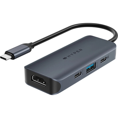 Хаб (адаптер) HyperDrive Next Dual 4в1 з портами HDMI, USB-A, USB-C, 100W PD сумісний з MacBook | Windows