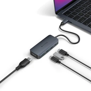 Хаб (адаптер) HyperDrive Next Dual 4в1 с портами HDMI, USB-A, USB-C, 100W PD совместим с MacBook | Windows - Фото 6