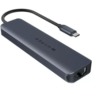 Хаб USB-C HyperDrive Next 7в1 з роз'ємами HDMI 4K, подвійним USB-A, кардридером microSD/SD, Ethernet, 100W PD для MacBook | Windows | Chromebook - Фото 2