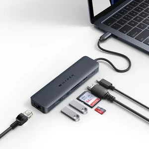 Хаб USB-C HyperDrive Next 7в1 з роз'ємами HDMI 4K, подвійним USB-A, кардридером microSD/SD, Ethernet, 100W PD для MacBook | Windows | Chromebook - Фото 3