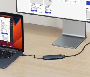 Хаб USB-C HyperDrive Next Dual 8в1 з роз'ємами HDMI 4K, подвійним USB-A, USB-C, кардридером microSD/SD, Ethernet, 140W PD для MacBook | Windows PC | Chromebook - Фото 7