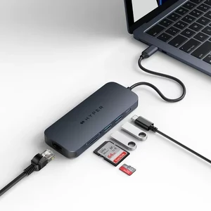 Хаб USB-C HyperDrive Next Dual 8в1 з роз'ємами HDMI 4K, подвійним USB-A, USB-C, кардридером microSD/SD, Ethernet, 140W PD для MacBook | Windows PC | Chromebook - Фото 6