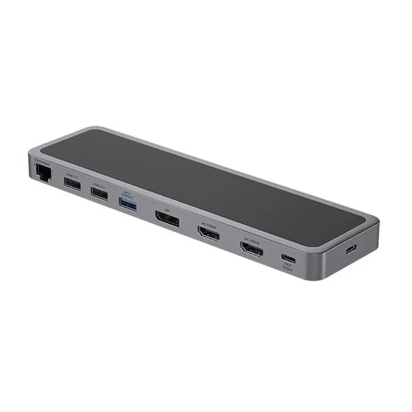 Хаб (адаптер) iLoungeMax 12-in-1 USB Type-C to Dual HDMI | USB 3.0 | AUX | PD 100W