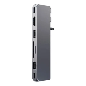 Хаб Satechi Aluminum USB-C Pro Hub Max Adapter Space Gray для MacBook Pro 2021