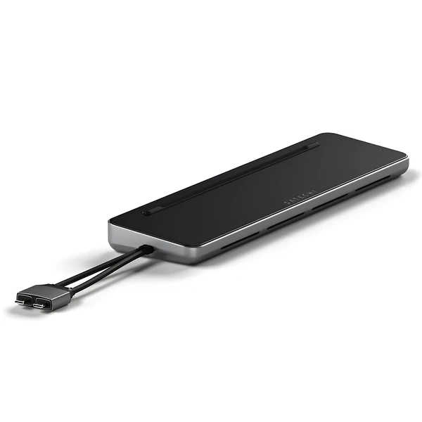 Док-станція (хаб) USB-C 10-в-1 Satechi Docking Station для MacBook з підставкою та USB-A, USB-C, 4K HDMI, Ethernet і NVMe SSD