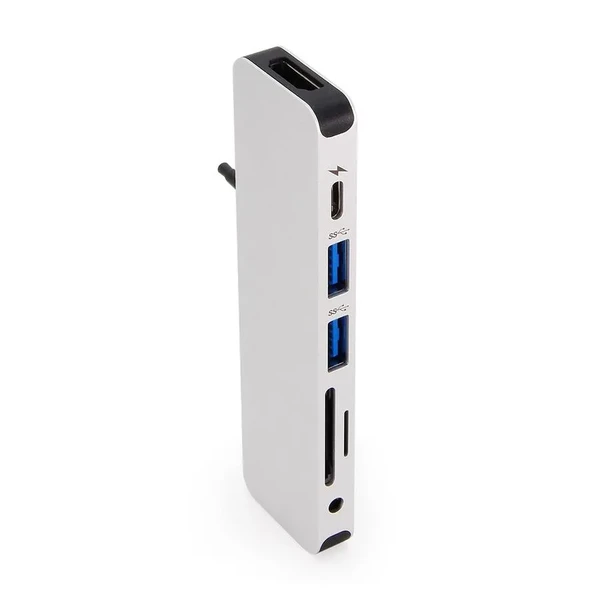 Хаб (адаптер) HyperDrive SOLO 7-in-1 USB-C PD 4K30Hz HDMI для MacBook | iPad Silver