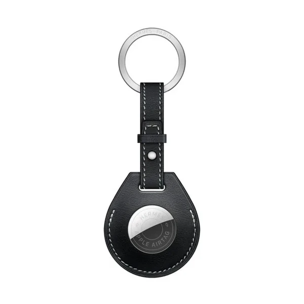 Брелок с кольцом Apple Hermès Key Ring Bleu Indigo (MX892) с AirTag