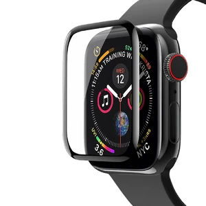 Защитное стекло HOCO 3D Curved Tempered Glass Black для Apple Watch 44mm SE 2 | SE | 6 | 5 | 4 - Фото 4