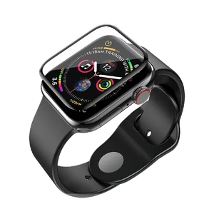 Защитное стекло HOCO 3D Curved Tempered Glass Black для Apple Watch 44mm SE 2 | SE | 6 | 5 | 4 - Фото 2