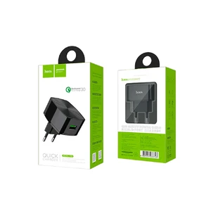 Быстрое зарядное устройство HOCO C26 Mighty Power QC 3.0 Black - Фото 3