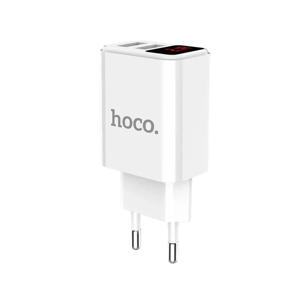 Зарядний пристрій з дисплеєм HOCO C63A Victoria Dual Port