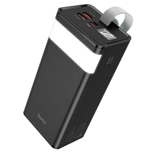 Повербанк з ліхтариком Hoco J86 Powermaster Power Bank 40000mAh Black