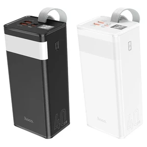 Повербанк с фонариком Hoco J86 Powermaster Power Bank 40000mAh Black - Фото 4