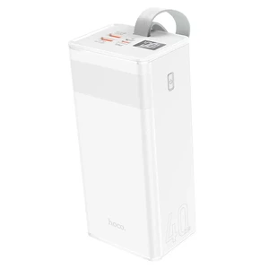 Повербанк с фонариком Hoco J86 Powermaster Power Bank 40000mAh White - Фото 3