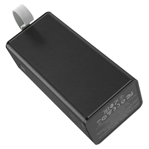 Повербанк с фонариком Hoco J86 Powermaster Power Bank 40000mAh Black - Фото 2