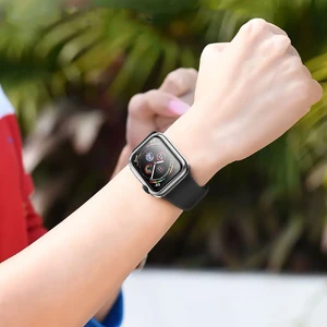 Силіконовий чохол HOCO TPU Case Transparent для Apple Watch 40mm SE 2 | SE | 6 | 5 | 4 - Фото 2