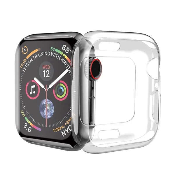 Силіконовий чохол HOCO TPU Case Transparent для Apple Watch 44mm SE 2 | SE | 6 | 5 | 4